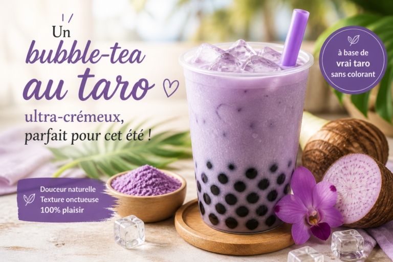 La recette du Bubble tea taro